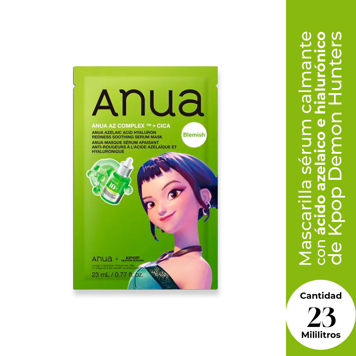 ANUA - Kpop Demon Hunters Azelaic Acid Hyaluron Redness Shooting Serum Mask