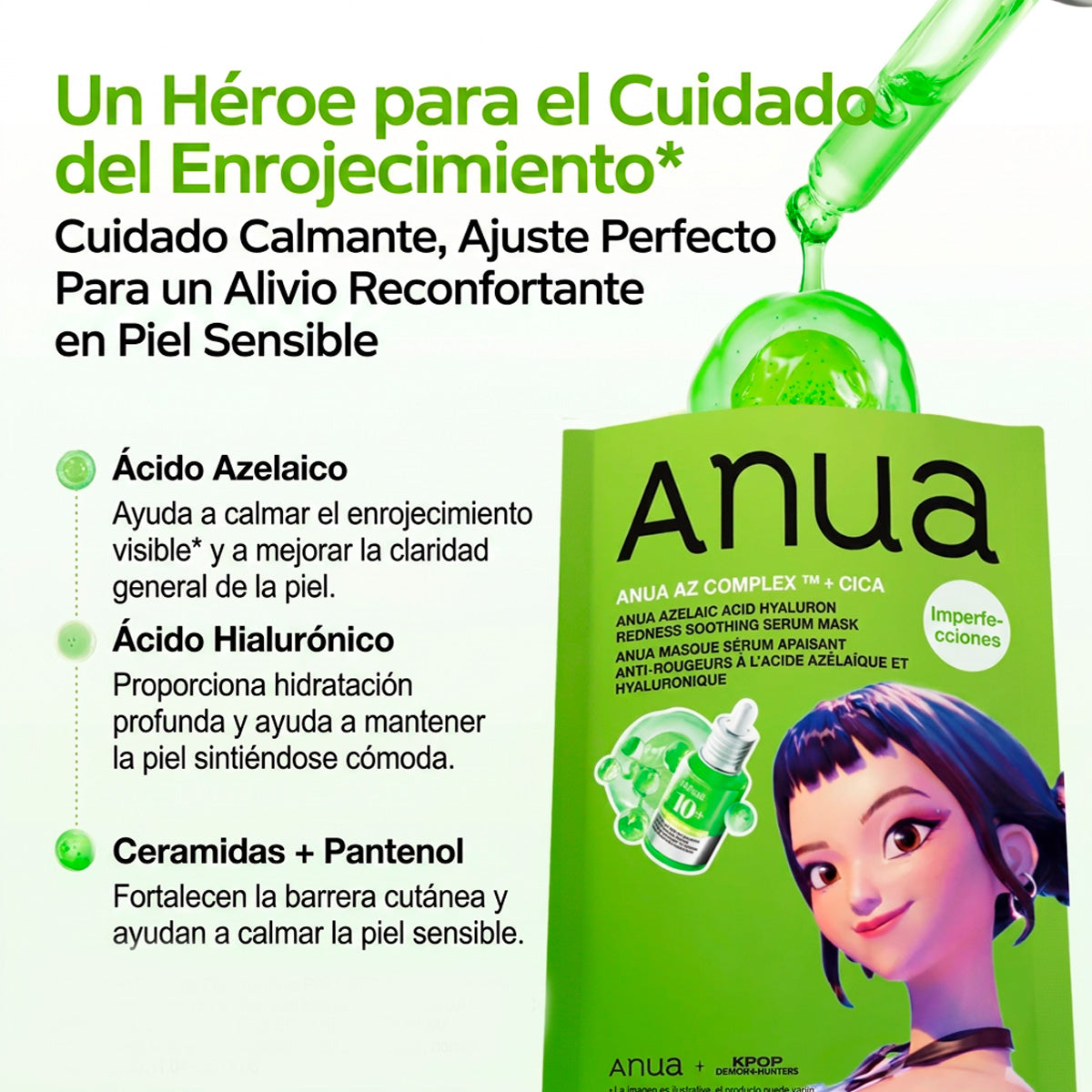 ANUA - Kpop Demon Hunters Azelaic Acid Hyaluron Redness Shooting Serum Mask