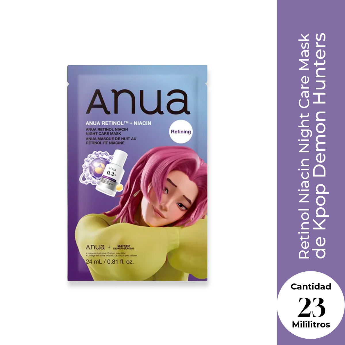 ANUA - Kpop Demon Hunters Retinol Niacin Night Care Mask