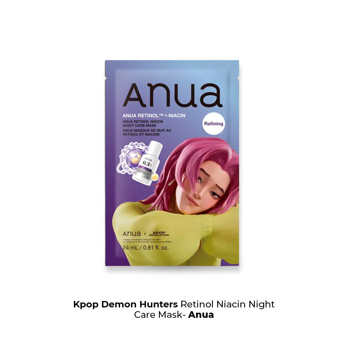 ANUA - Kpop Demon Hunters Retinol Niacin Night Care Mask