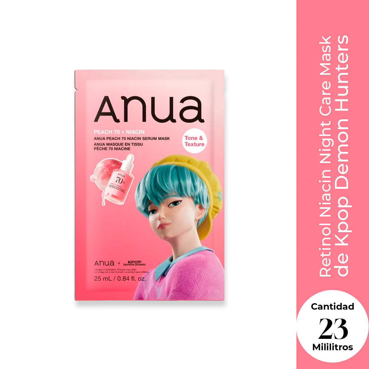 ANUA - Kpop Demon Hunter Peach 70 Niacin Serum Mask