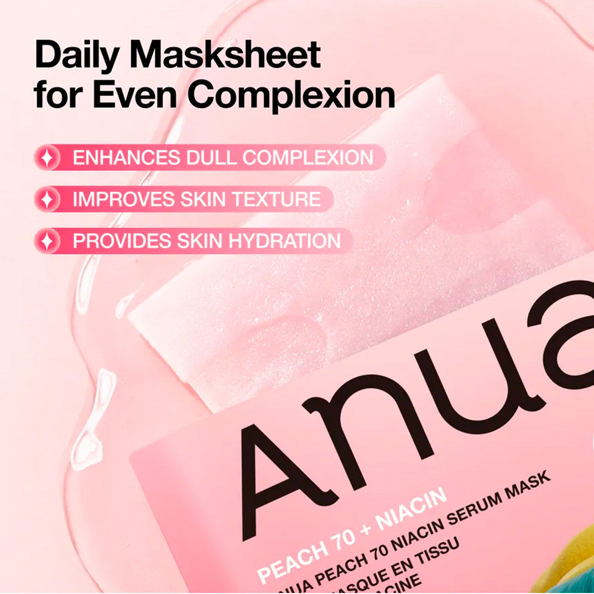 ANUA - Kpop Demon Hunter Peach 70 Niacin Serum Mask