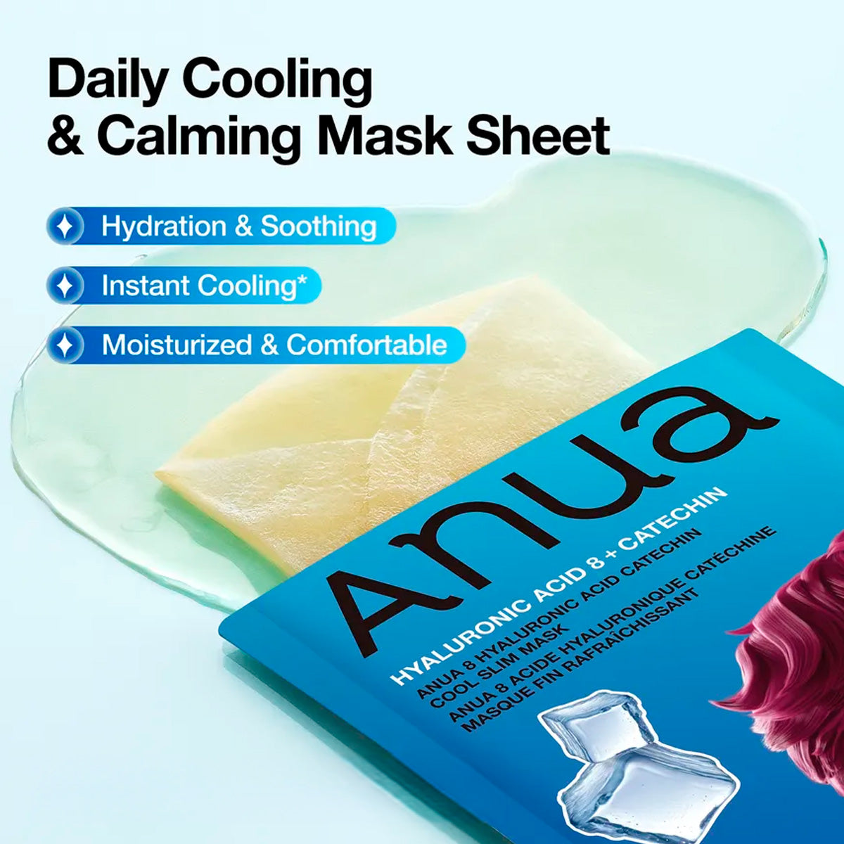 ANUA - Kpop Demon Hunters 8 Hyaluronic Acid Catechin Cool Slim Mask 24ml