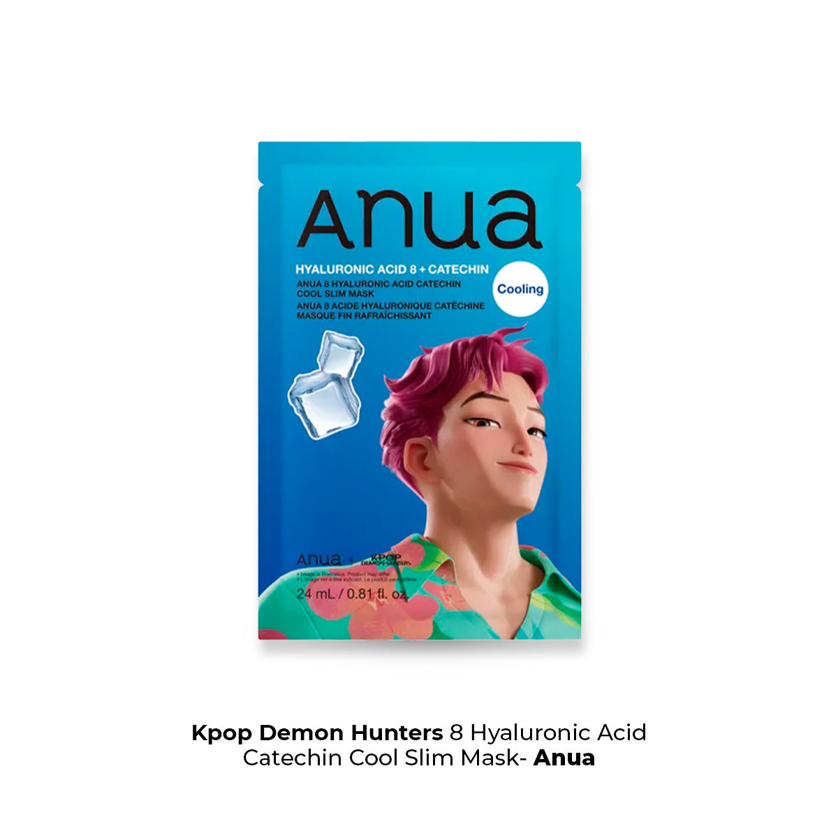 ANUA - Kpop Demon Hunters 8 Hyaluronic Acid Catechin Cool Slim Mask 24ml