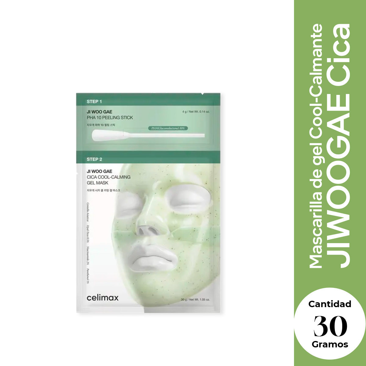 JIWOOGAE Cica Cool-Calming Gel Mask - celimax