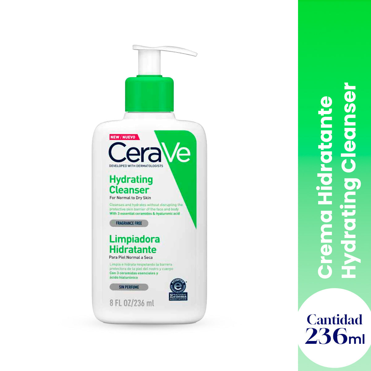 Crema Limpiadora Hidratante Hydrating Cleanser 236ml - CeraVe