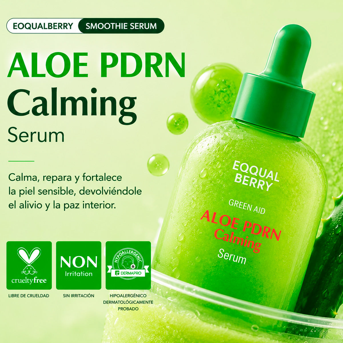 EQQUALBERRY Aloe Pdrn Calming Serum 30Ml