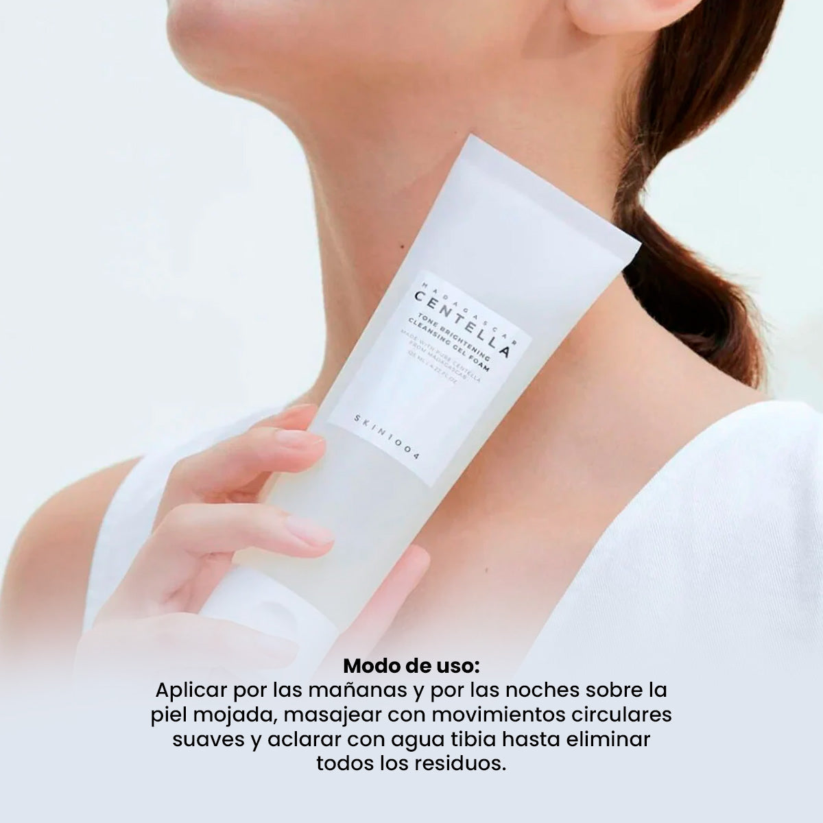 SKIN1004 Limpiador Facial Iluminador – Madagascar Centella Tone Brightening Cleansing Gel Foam – 125Ml