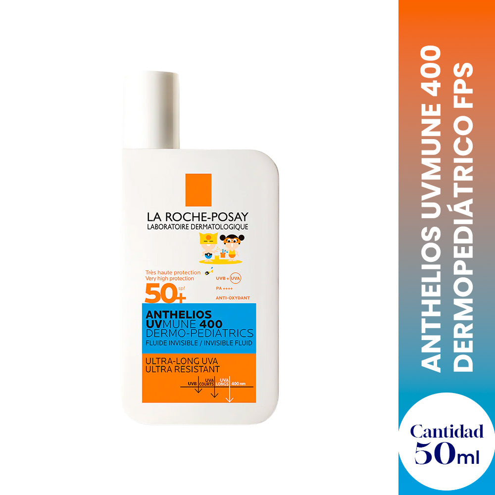Protector Solar Anthelios UVMUNE 400 Dermopediátrico FPS 50+ 50ml - LA ROCHE POSAY