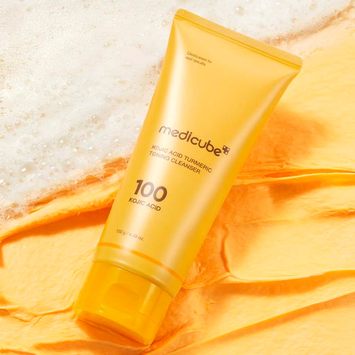 MEDICUBE Kojic Acid Turmeric Toning Cleanser 120g