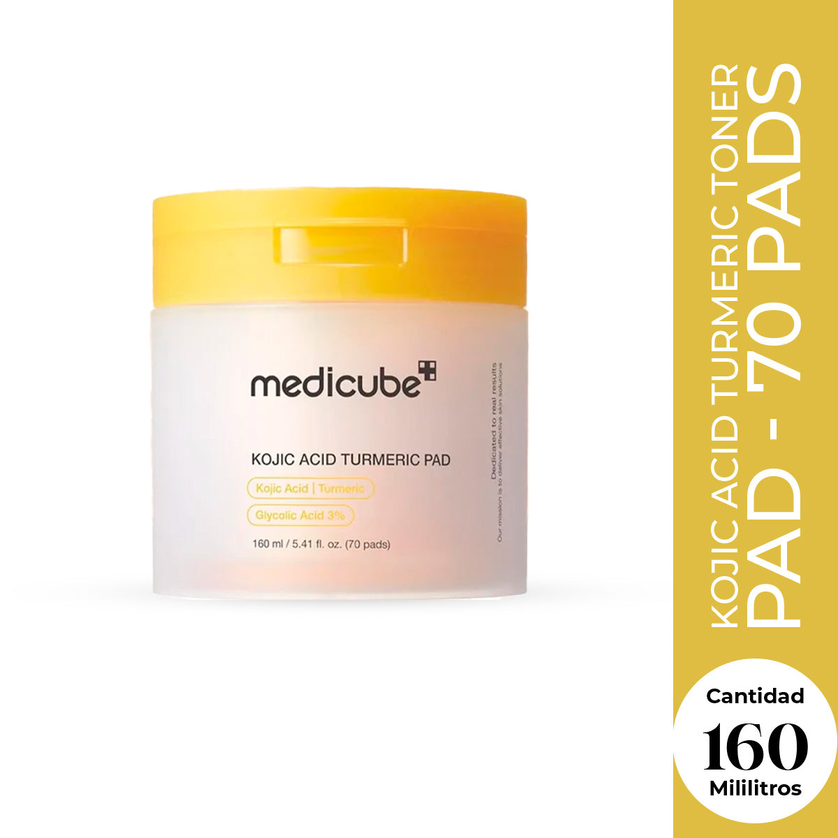 MEDICUBE Kojic Acid Turmeric Pad 70 Pads 160 ml