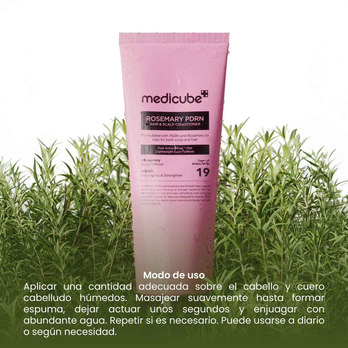 MEDICUBE ROSEMARY  PDRN ACONDICIONADOR NUTRITIVO DE CUERO CABELLUDO 250ml