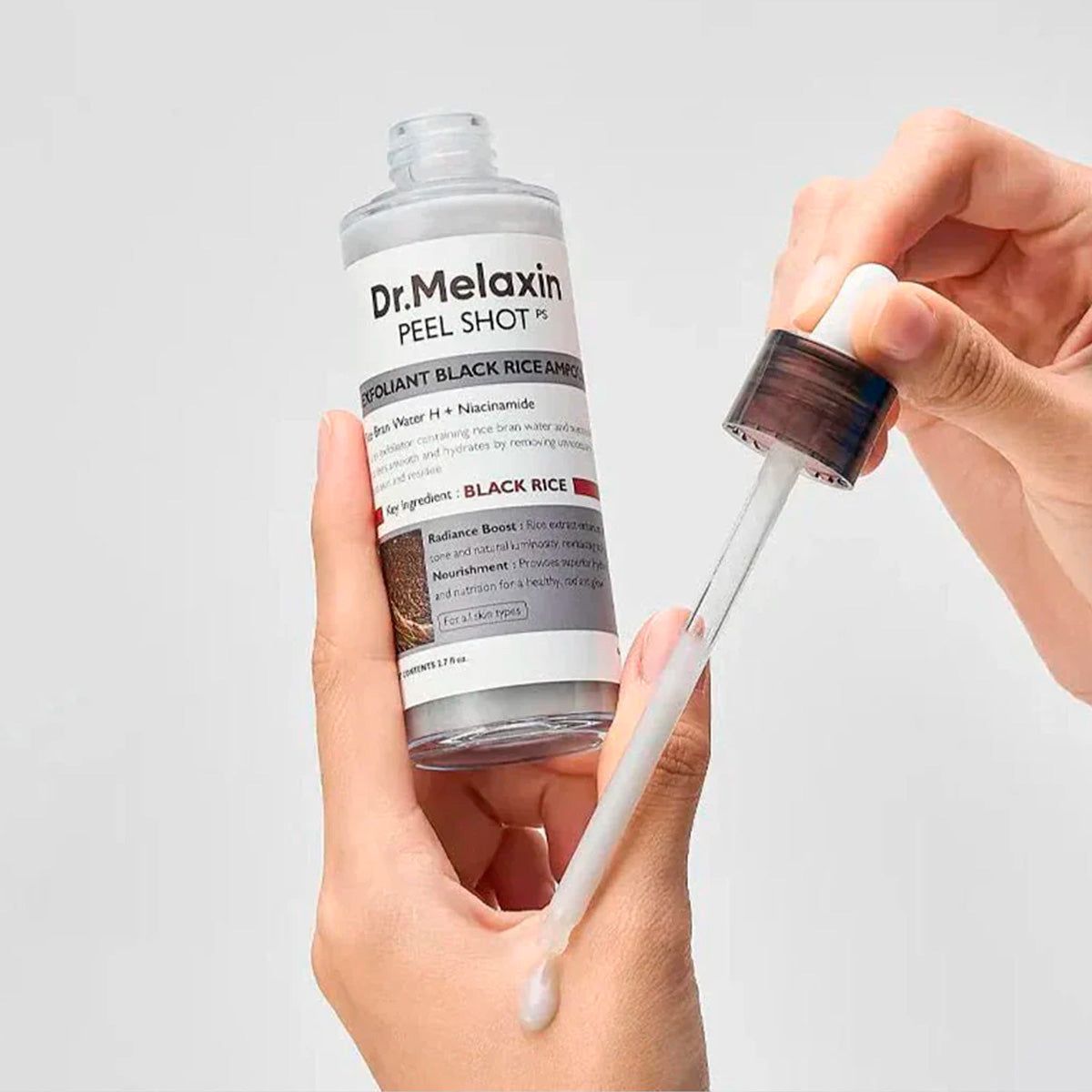 DR. MELAXIN Peel Shot Exfoliating Black Rice Ampoule 80Ml