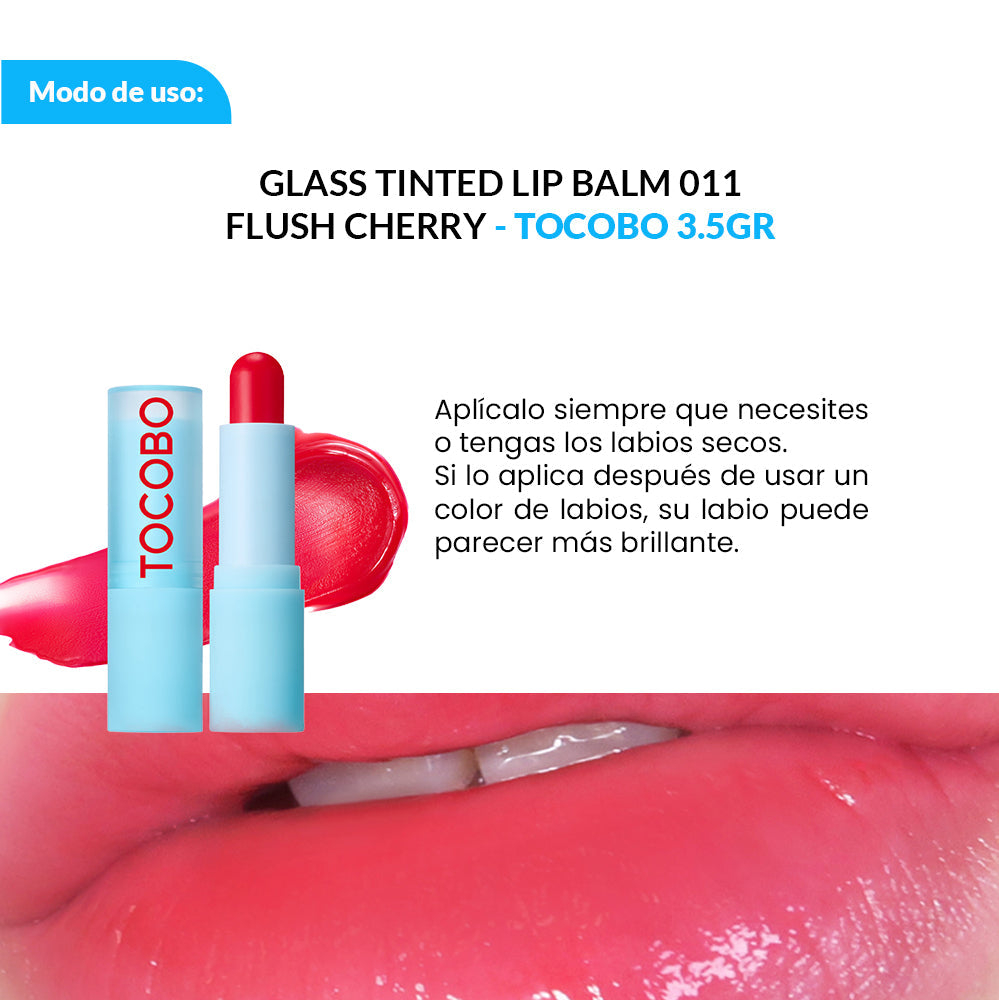 TOCOBO Bálsamo Labial – Glass Tinted Lip Balm Flush Cherry 3.5Gr