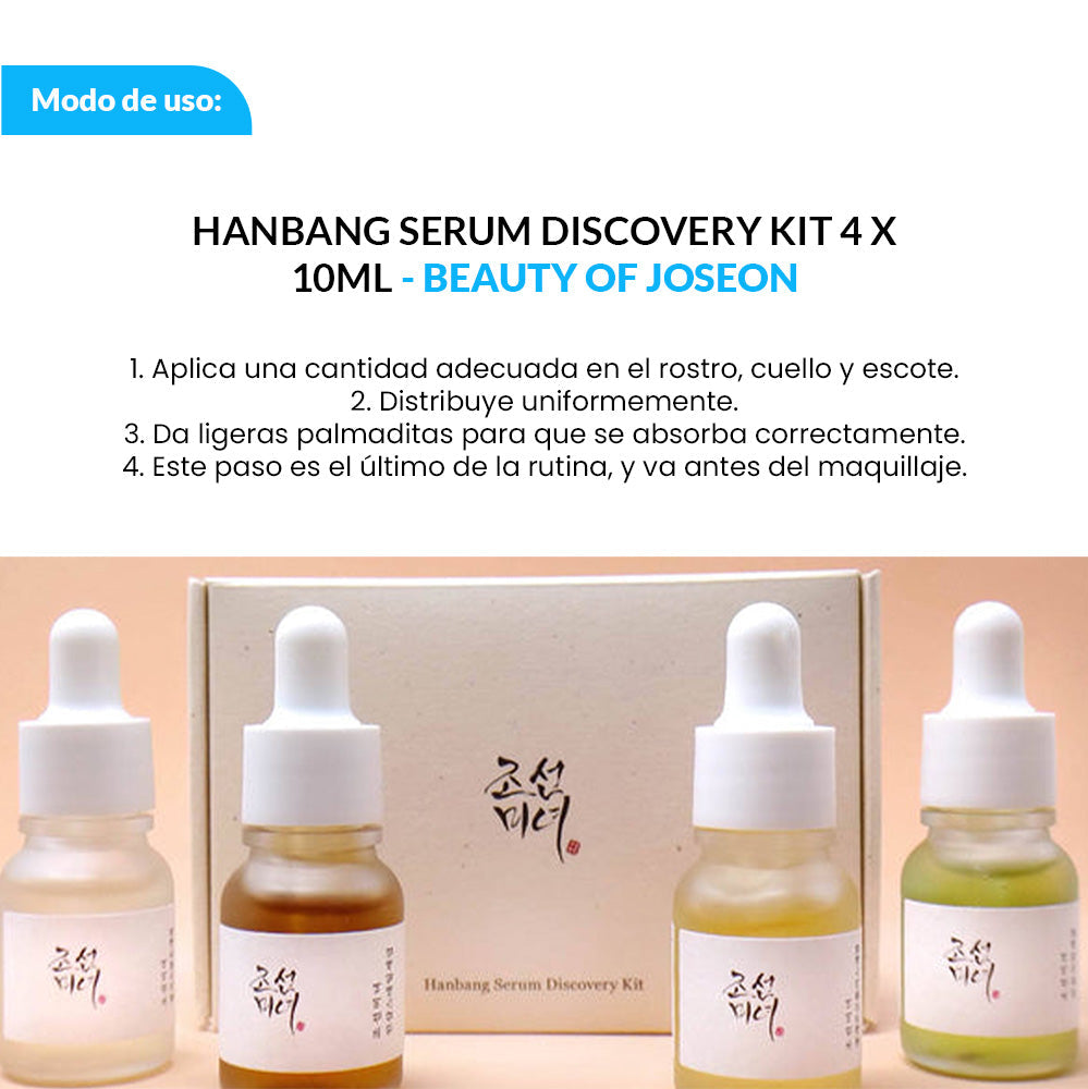 BEAUTY OF JOSEON Set 4 Sueros Faciales Coreanos 10 Ml