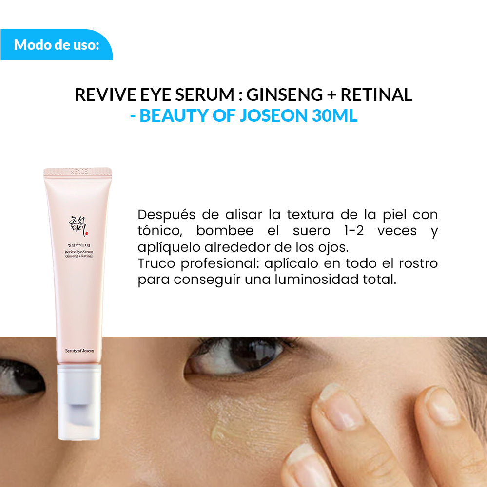 BEAUTY OF JOSEON Sérum Contorno De Ojos – Revive Ginseng + Retinal 30Ml
