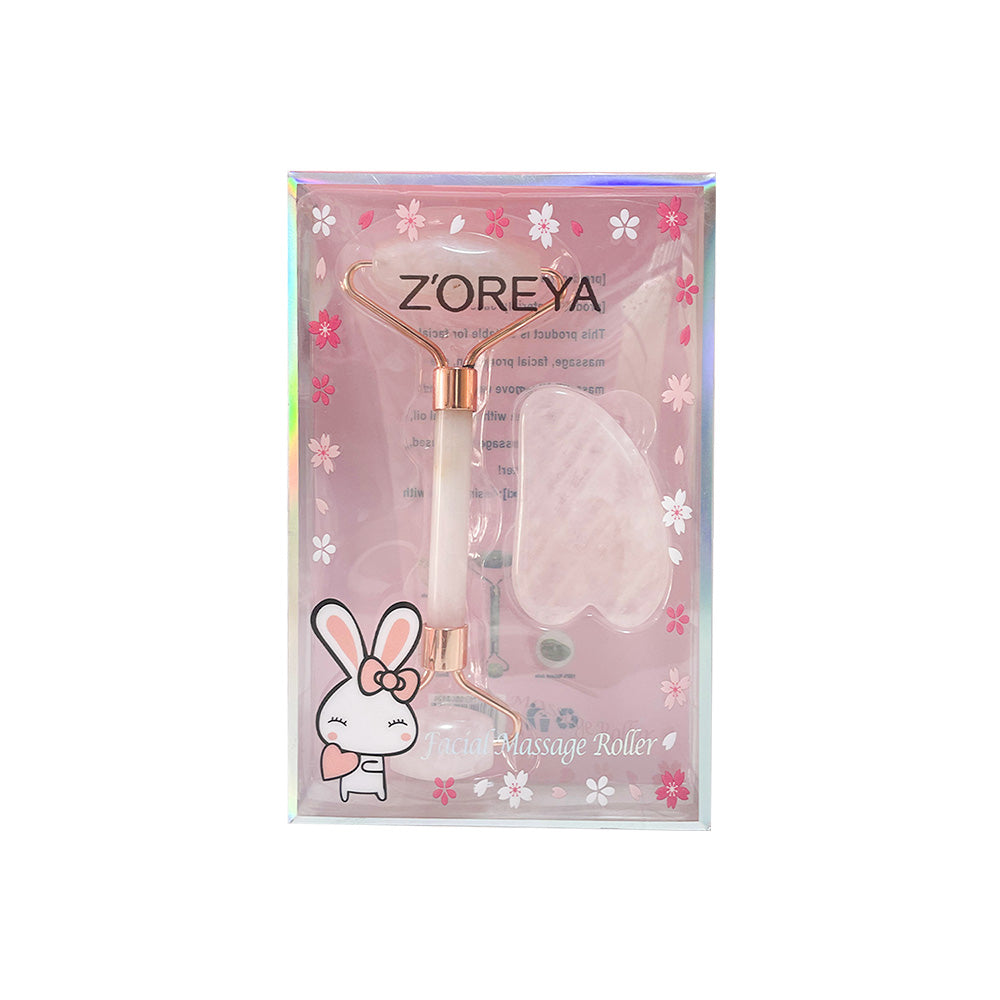 Z'OREYA Rodillo Facial y Gua-Sha