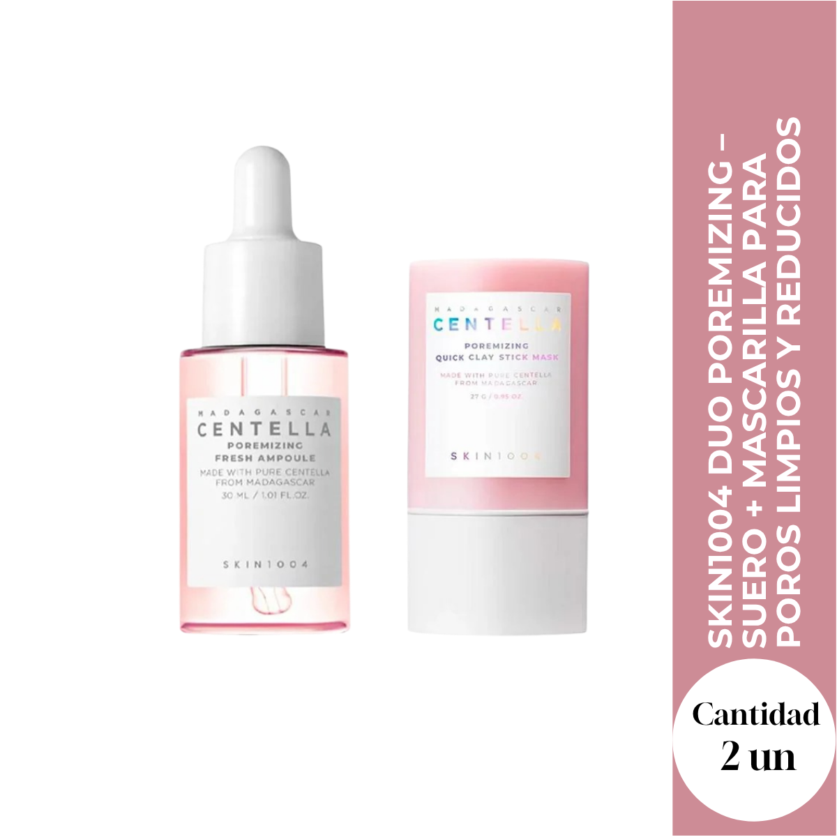 SKIN1004 Duo Poremizing – Suero + Mascarilla para Poros  Limpios y Reducidos