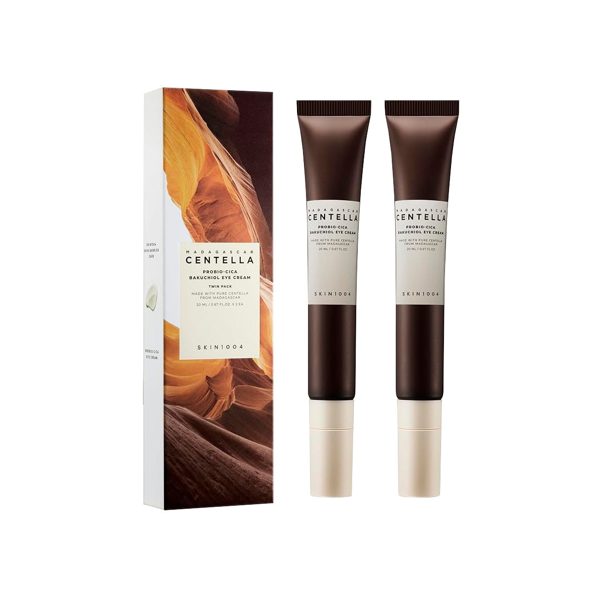 Madagascar Centella Probio-Cica Bakuchiol Eye  Cream 20ml x 2ea (Twin Pack) - Skin1004