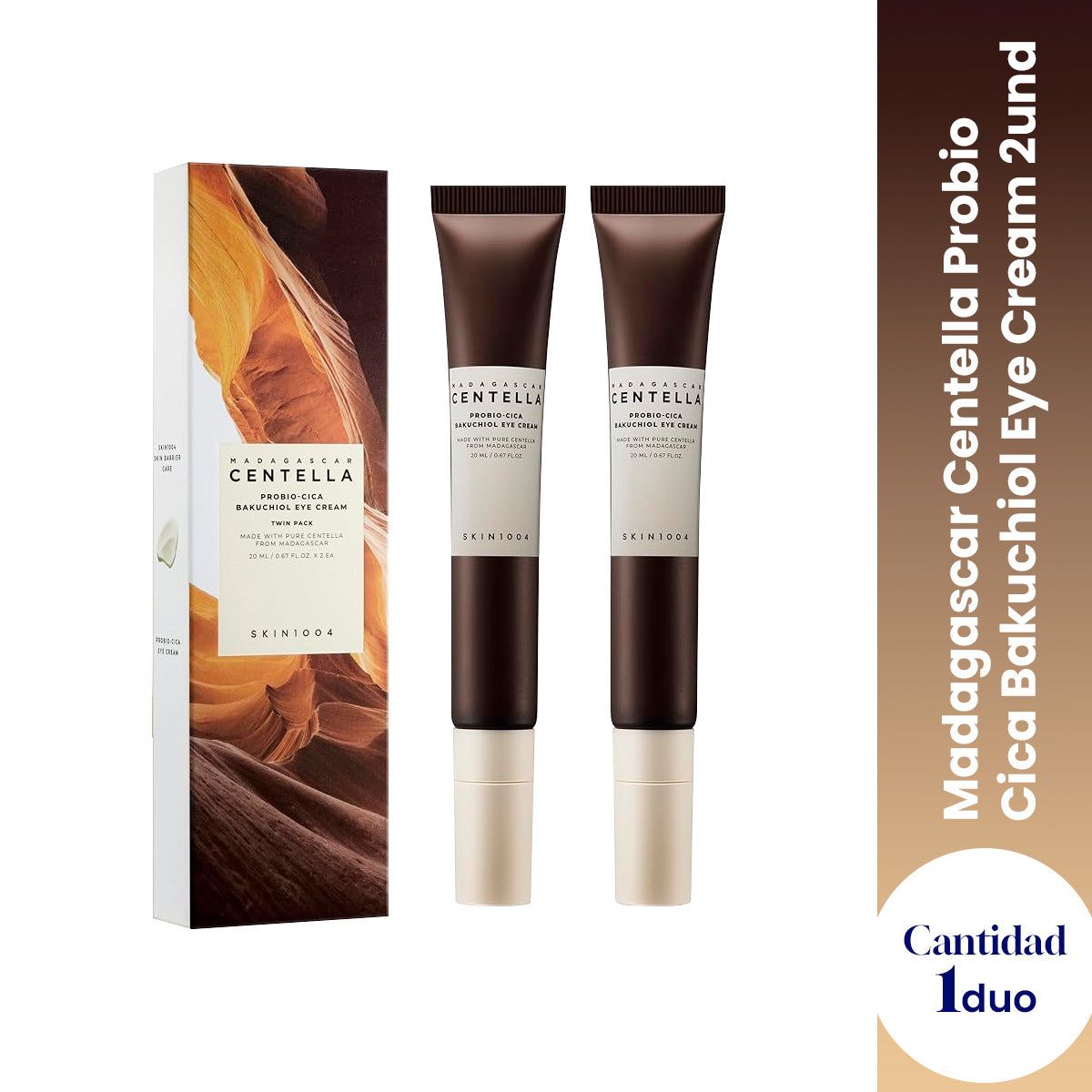 Madagascar Centella Probio-Cica Bakuchiol Eye  Cream 20ml x 2ea (Twin Pack) - Skin1004