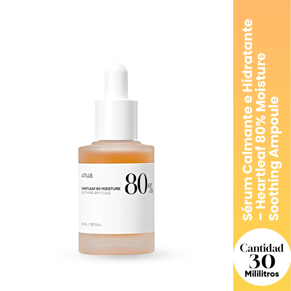 ANUA - Heartleaf 80% Moisture Soothing Ampoule 30ml